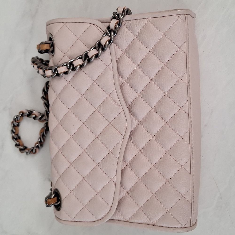 Rebecca Minkoff Quilted Crossbody Light Pink Leather